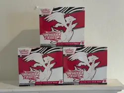 Pokemon TCG Scarlet & Violet White Flare ELITE TRAINER BOX ETB - Sealed Lot of 3 - Image 1