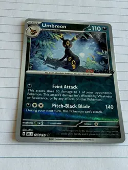 Umbreon 130/197 Reverse Holo EB Games Promo Pokemon TCG (Moderate Surface Wear) - Image 4