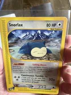 Pokemon TCG Snorlax Skyridge 100/144 Regular Non Holo Common Card - Image 5