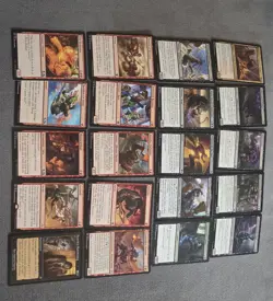 Mtg Lot Of 20 Red Black With Rares - Image 1