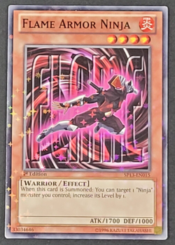 Yugioh TCG - Flame Armor Ninja - SP13-EN015 - LP/NM - 1st - Starfoil Rare 2013 - Image 1