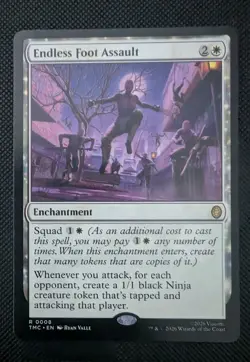 MTG Teenage Mutant Turtles Commander Rare ENDLESS FOOT ASSAULT NM - Image 1