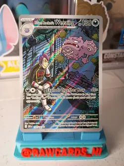 Pokemon Team Rocket's Weezing Destined Rivals 199/182 Illustration Rare Holo - Image 2