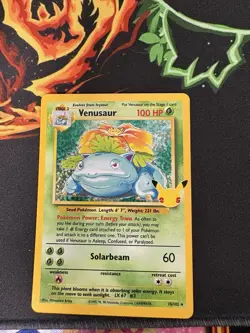 POKEMON CELEBRATIONS CLASSIC COLLECTION VENUSAUR HOLO 15/102 NM 25TH ANNIVERSARY - Image 1