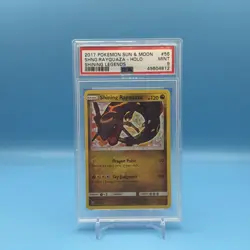 Pokemon 2017 Sun & Moon Shining Legends Shining Rayquaza Holo #56 PSA 9 MINT - Image 1