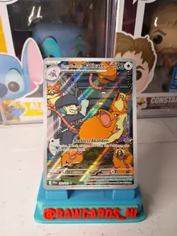 Pokemon 2025 Team Rockets Raticate Illustration SV10, Destined Rivals 202/182 - Image 1