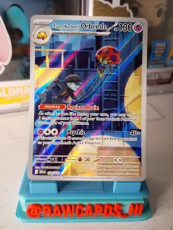 Pokemon TCG Team Rockets Orbeetle Destined Rivals 198/182 Illustration Rare NM - Image 1