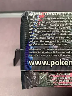 Pokemon TCG Sun and Moon Team Up Booster Pack Sealed Gengar Mimikyu Artwork - Image 3