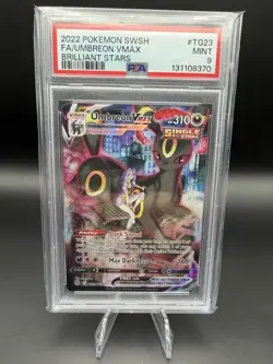 Pokemon TCG Umbreon VMAX TG23/TG30 Brilliant Stars Holo PSA 9 - Image 1