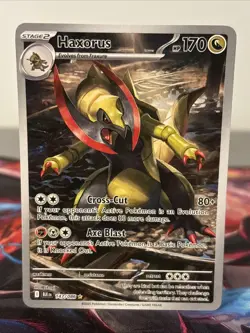 Pokemon TCG Haxorus 147/086 Full Art Black Bolt Near Mint Condition - Image 1