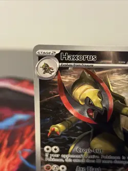 Pokemon TCG Haxorus 147/086 Full Art Black Bolt Near Mint Condition - Image 2