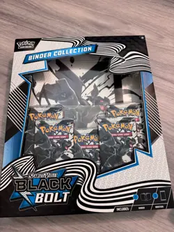 Pokemon TCG Scarlet and Violet Black Bolt White Flare Binder Poster Collection - Image 2