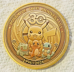 POKEMON PICHU 1996-2026 30th Annivversary Commemorative Coin Exact Coin Multi - Image 1