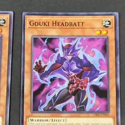 Yugioh TCG - 2x Gouki Headbatt - CIBR-EN006 - NM - 1st Ed - Circuit Break - 2017 - Image 4
