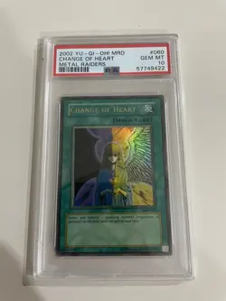 Yugioh MRD-060 Change Of Heart OG print PSA 10 - Image 1