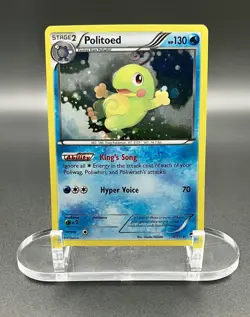 Pokemon TCG - Politoed - 18/111 - Cosmos Holo Swirl - XY: Furious Fists VG Cond. - Image 1