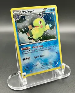 Pokemon TCG - Politoed - 18/111 - Cosmos Holo Swirl - XY: Furious Fists VG Cond. - Image 2