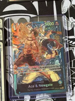 One Piece TCG Ready to Play Custom Deck w/ R SR AA & Don Cards - Ace & Newgate - Image 1