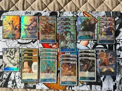 One Piece TCG Ready to Play Custom Deck w/ R SR AA & Don Cards - Ace & Newgate - Image 3