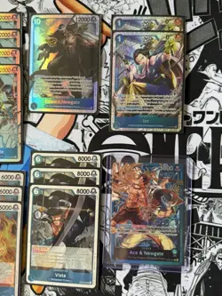 One Piece TCG Ready to Play Custom Deck w/ R SR AA & Don Cards - Ace & Newgate - Image 4