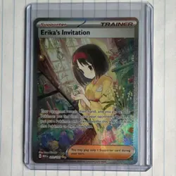 Pokemon Erika's Invitation 203/165 Scarlet & Violet 151 Full Art Holo Card - Image 1