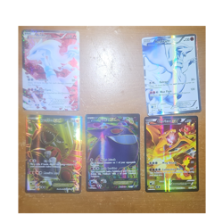 Pokemon TCG EX Card Lot - Reshiram, Groudon, Gengar, Charizard - 5 Holo Cards - Image 1