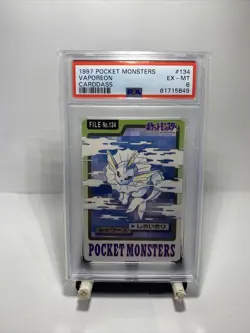 Pokemon Carte / Card Vaporeon Pocket Monsters 134 PSA 6 - Image 1