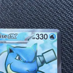 Pokemon Blastoise ex Ultra Rare Full Art Holo 184/165 151 English Yamashita Card - Image 3