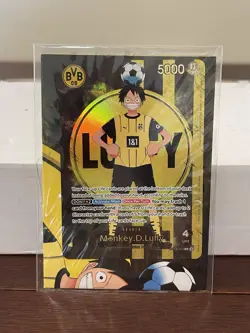 One Piece x BVB Borussia Dortmund Promo Card Monkey D Luffy ST13-003 Sealed - Image 1