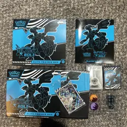 Pokemon TCG - Black Bolt ETB OPENED - Accessories and Promo Card ONLY - Image 1