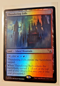 Thundering Falls 0269 Foil Rare Surveil Land NM MTG Murders At Karlov Manor - Image 2
