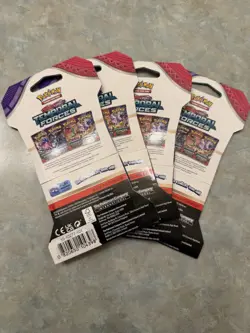 Pokemon Scarlet & Violet Temporal Forces Booster Packs 4 Lot English 2024 - Image 2