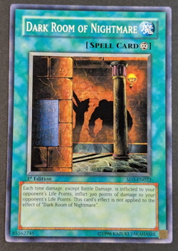 Yugioh TCG - 1x Dark Room of Nightmare - SD3-EN022 - LP - 1st Edition - Common - Image 1