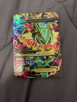 Pokemon M Rayquaza EX Full Art Holo Ultra Rare Roaring Skies 105/108 220 HP - Image 1