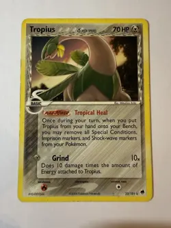 Pokemon TCG Tropius (Delta Species) EX Dragon Frontiers 23/101 Regular Rare - Image 1