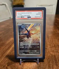 2024 POKEMON SSP EN-SURGING SPARKS ILLUSTRATION RARE #203 LATIOS PSA 10 - Image 1