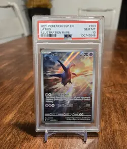 2024 POKEMON SSP EN-SURGING SPARKS ILLUSTRATION RARE #203 LATIOS PSA 10 - Image 4