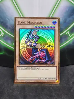 Yugioh Dark Magician MAGO-EN002 Premium Gold Rare 1st Edition NM - Image 1
