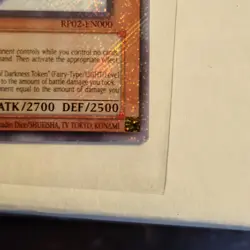 Konami Yu-Gi-Oh! Gorz the Emissary of Darkness RP02-EN000 Secret Foil LE - Image 3