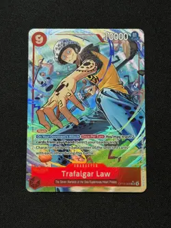 Trafalgar Law OP14-009 SR Alternate Art One Piece TCG The Azure Sea's Seven NM - Image 1