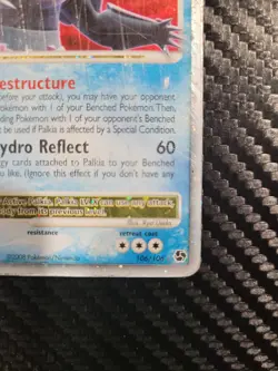 2008 Palkia LV.X 106/106 Great Encounters Holo - HP (Damaged) - Image 2