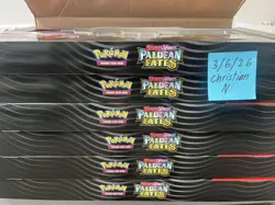 Pokemon TCG PALDEAN FATES Great Tusk Iron Treads Ex Premium Collection LOT of 6 - Image 3