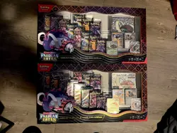 Pokemon Paldean Fates Great Tusk Iron Treads Ex Premium Collection - Lot Of 2 - Image 2