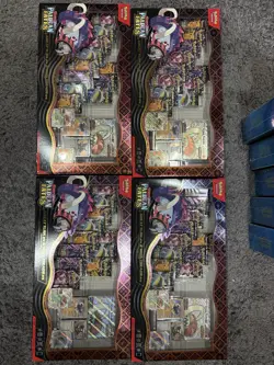 Pokemon Paldean Fates Great Tusk ex & Iron Treads ex Premium Collection 4 boxes - Image 1