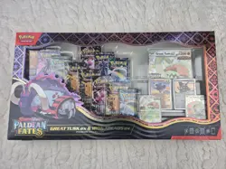 Pokemon TCG Paldean Fates Great Tusk EX & Iron Treads EX Premium Collection Box - Image 1