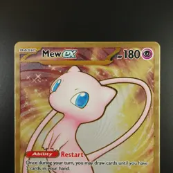 Mew ex 205/165 Gold Metal Pokemon Promo 151 Ultra Premium Collection Card - Image 2