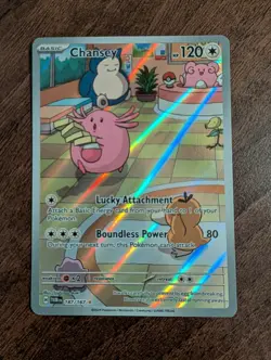 Chansey 187/167 Twilight Masquerade Illustration Rare Pokemon Card Near Mint - Image 1
