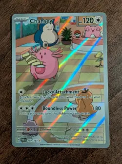 Chansey 187/167 Twilight Masquerade Illustration Rare Pokemon Card Near Mint - Image 2