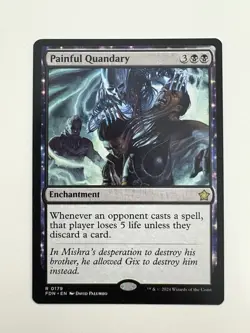 Painful Quandary MTG Magic the Gathering Card NM Near Mint FDN - Image 1