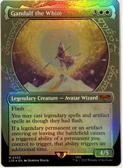 FOIL Gandalf the White / der Weiße - LORD of RINGS - englisch (nm +) Extra - Image 1